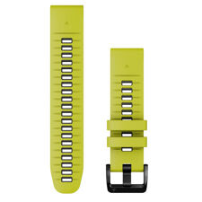 Garmin Austauscharmband, Quickfit 22'', Silicone, Electric Lime/Graphite
