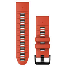 Garmin Austauscharmband, Quickfit 26'', Silicone, Flame Red/Graphite