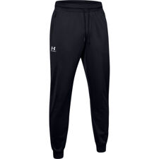UA Sportstyle Tricot Pants, Black/White 