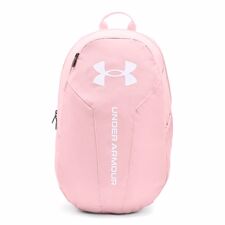 UA Hustle Lite Backpack, Prime Pink/White
