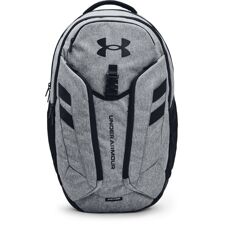 UA Hustle Pro Backpack, Pitch Grey Medium Heather/Black