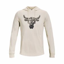 UA Project Rock Terry Summit Hoodie, White/Black 