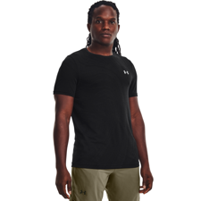 UA Seamless Surge Short Sleeve Shirt, Black/Mod Grey 