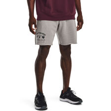 UA Project Rock HomeGym Shorts, Heavyweight Pewter Grey 