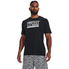 UA Protect This House SS Shirt, Black/White 