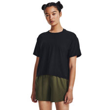 UA Motion Short Sleeve Women's Shirt, Black/Jet Grey 