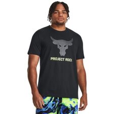UA Project Rock Brahma Bull SS Shirt, Black/Pitch Grey 