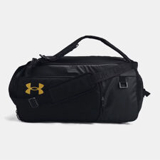 UA Contain Duo Medium Duffle Bag, Black/Metallic Gold