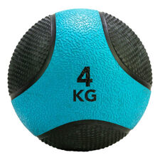 Medizinball 4 kg, Blau/Schwarz