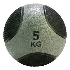 Medizinball 5 kg, Grau/Schwarz