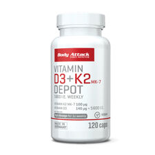 Vitamin D3 + K2 Depot, 120 kapsul