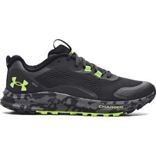 UA Charged Bandit Trail 2 Running Shoes, Jet Grey/Black/Lime 