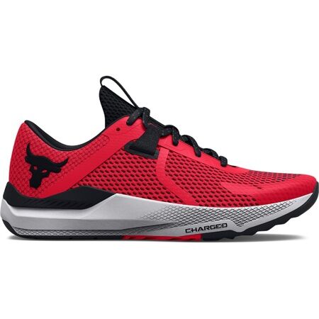 Under armour red and white sales shoes