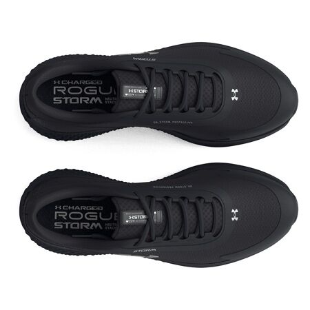 shoes Under Armour Charged Rogue 3 Knit - Black/Metallic Gold - men´s 