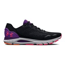 UA HOVR Sonic 6 Women's Running Shoes, Black/Galaxy Purple 