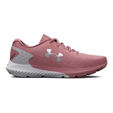 UA Charged Rogue 3 Women's Running Shoes, Knit Pink Elixir/White 