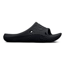 UA Slides Flow Velociti Sandals, Black/White 