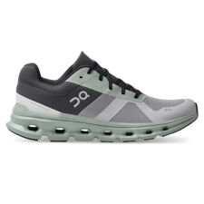 On Cloudrunner Running Shoes, Alloy/Moss 