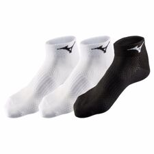 Mizuno Training Mid 3P Socks, White/Black 
