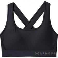 UA Armour® Mid Crossback Women's Sports Bra, Black/Black 