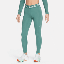 Nike Pro Mid-Rise Women's Leggings, Bicoastal/White 