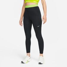 Nike Pro 365 High Rise 7/8 Women's Leggings, Black/Volt/White 