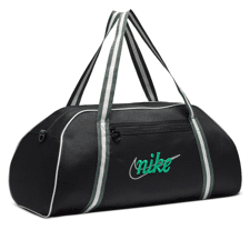 Nike Gym Club Retro Training Bag, Black/Vintage Green/Stadium Green