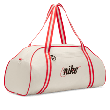 Nike Gym Club Retro Training Bag, Coconut Milk/Picante Red/Black