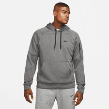 Nike Therma-FIT Fleece Hoodie, Charcoal/Smoke Grey/Black 