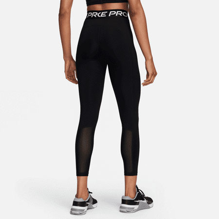 Nike Pro 365 Mid-Rise Women's Leggings, 7/8 Black/White, Polleo Sport