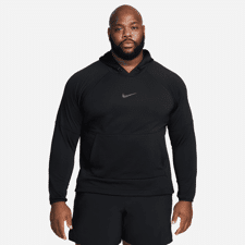 Nike Dri-FIT Fleece Hoodie, LS Black/Iron Grey 