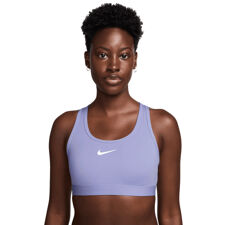 Nike Women's Swoosh Medium Support Bra, Lilac Ice/White 