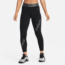 Nike Leggings Pro Mid-Rise 7/8 Graphic Black/Iron Grey 
