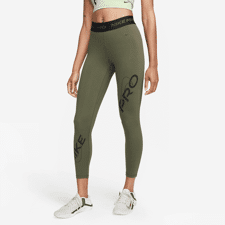 Nike Leggings Pro Mid-Rise 7/8 Graphic Cargo Khaki/Black 