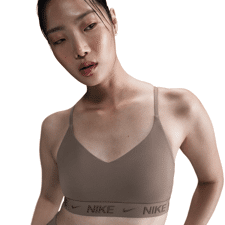 Nike Indy Light-Support Women's Padded Sports Bra, Mink Brown/Ironstone 