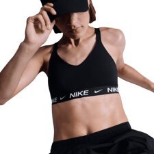 Nike Indy Medium Support Padded Women's Bra, Black/White 
