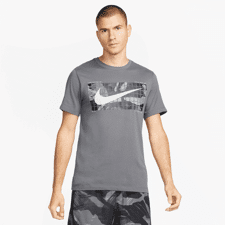 Nike Dri-FIT Camo SS Shirt, Iron Grey 