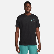 Nike Dri-FIT Slub WC 1 SS Shirt, Black/Smoke Grey 