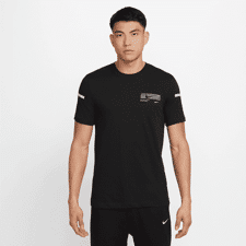 Nike Dri-FIT Flash SS Shirt, Black 