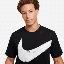 Nike Dri-FIT Hyverse Training T-Shirt, Black/White 
