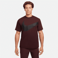 Nike Dri-FIT Hyverse Training T-Shirt, Burgundy Crush/Black 