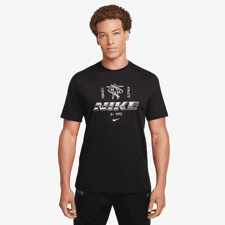 Nike Shirt Dri-FIT Fitness Graphic SS, Black 
