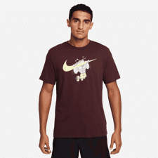 Nike Dri-FIT Training T-Shirt, Burgundy Crush 