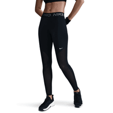 Nike Women's Pro Mid-Rise Mesh Leggings, Black/Cool Grey/White 