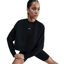 Nike Prima Women's Dri-FIT Cropped Top, Black/Cool Grey/White 