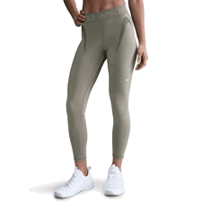 Nike Women's Pro 7/8 Mid-Rise Leggings, Light Army/Cargo Khaki/White 
