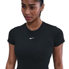 Nike Women's One Short-Sleeve Shirt, Black/White 