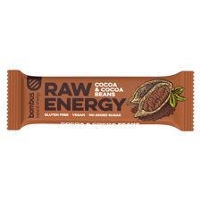 Bombus Raw Energy Bar, Kakao und Kakaobohnen, 50g 