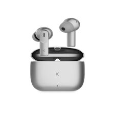 KSIX Meteor Wireless Headphones ENC Metal Housing, Silver