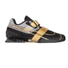 Nike Romaleos 4 Weightlifting Shoe, Black/Metallic Gold/White 